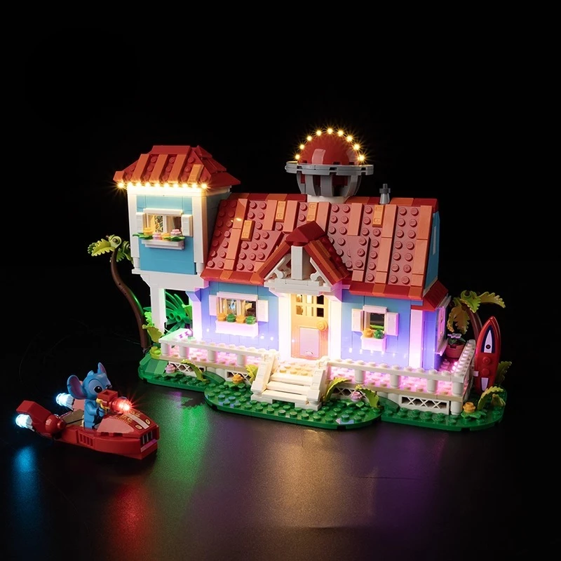 LED-verlichtingsset geschikt voor LEGO Lilo en Stitch Beach House 43268 bouwstenen (niet het stenenmodel)
