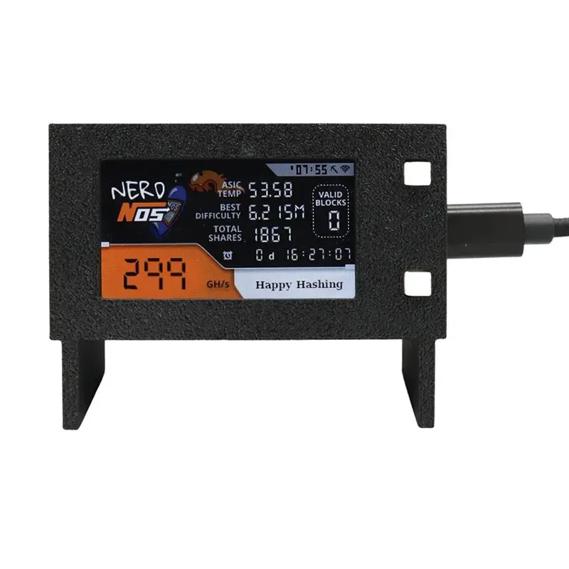 

Nerdminer Nerdnos 80-300GH/S Bitcoin Solo Miner Wifi Connection BTC Asic Miner Bitcoin Crypto Miner UK PLUG-A74F