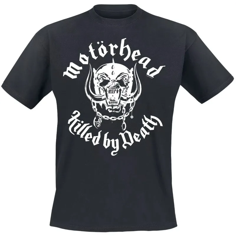 

Motörhead Metallic Graphic T-Shirt - Unisex T-Shirt for Metal Music Fans and Avant-Garde Style Lovers