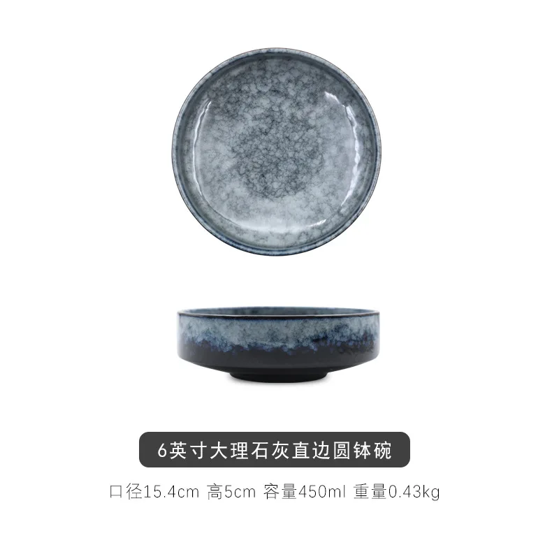 Creative kiln ceramic tableware Bowl soup bowl noodles Bowl dishes Bowl soup salad Bowl fruit bowl Bowl commercial.