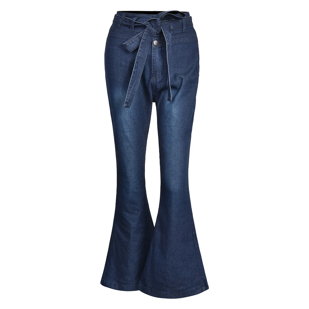 Mulheres flare calças jeans moda jeans magros cintura alta sino inferior casual calças jeans clássico senhora y2k punk jeans