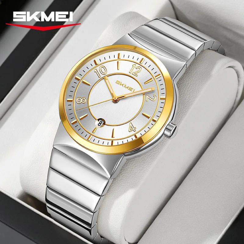 9401 Luxury Mens Steel Band Watch Original Business Quartz Wristwatch Waterproof Watches for Man Clock Reloj Hombre 2026