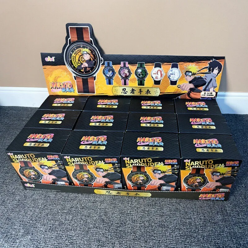 Boîte aveugle de montre Naruto, collaboration officielle d'anime avec variantes de personnages cachés, montre-bracelet de collection, cadeau pour les Fans, en Stock