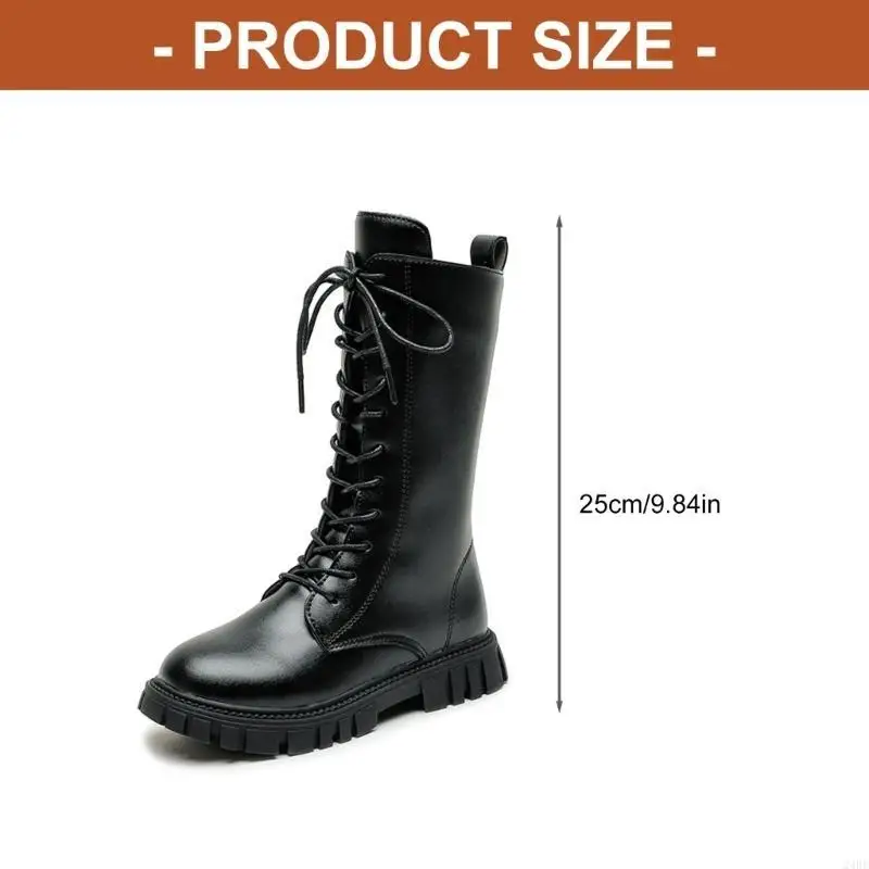 كالوشات قتالية برباط باللون الأبيض للفتيات مع سحاب جانبي، فستان يصل إلى الركبة/كالوشات مدرسية طفل صغير/أطفال صغار/كبار 24BE