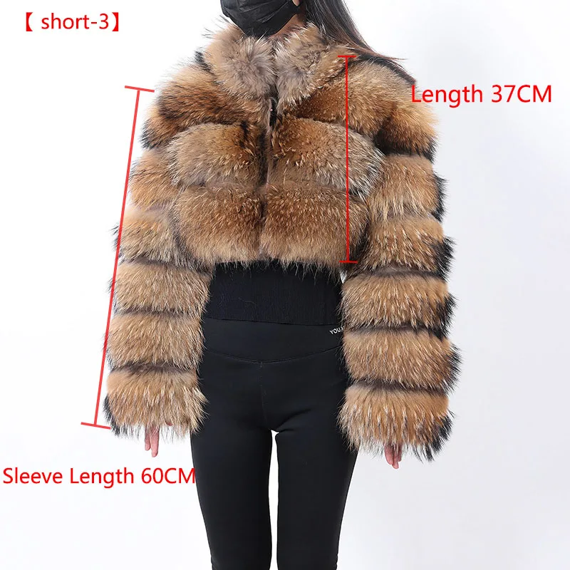 MAOMAOKONG 2023 Trend New Real Fur Coat Natural Fox Fur Women\'s Winter Coats Short Jackets Female Clothing Vests Fashion