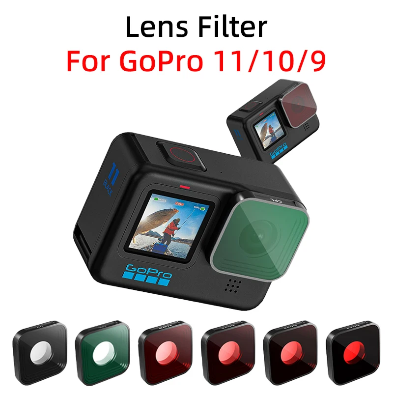 ل GoPro 11/10/9 بانورامية الرياضة كاميرا عدسة تصفية الأشعة فوق البنفسجية واقية تصفية CPL ND8/16/32/64 تصفية أطقم التصوير الملحقات
