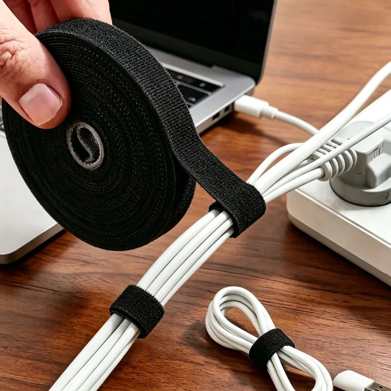 1/3/5M Cable Organizer Tape, Wire Winder Cord Protector Cable Management Ties for Earphone Mouse iPhone Xiaomi Samsung