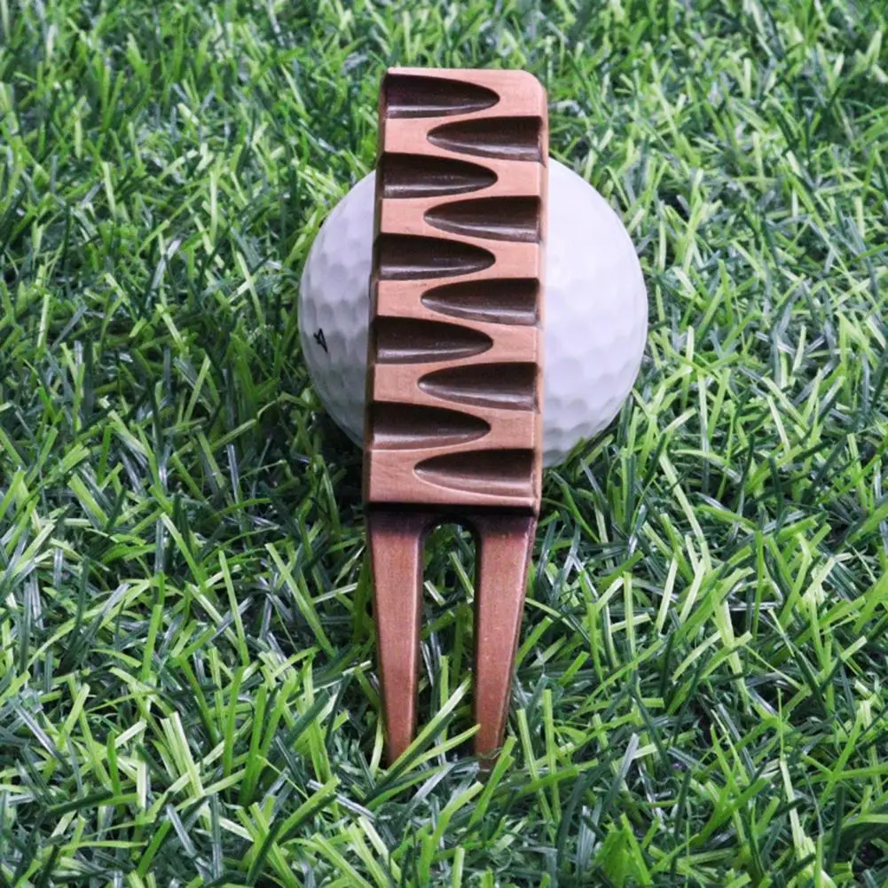 New Golf Divot Tool Professional High Hardness Zinc Alloy Creative Chocolate Shape Golf Divot Repair Pitch Tool