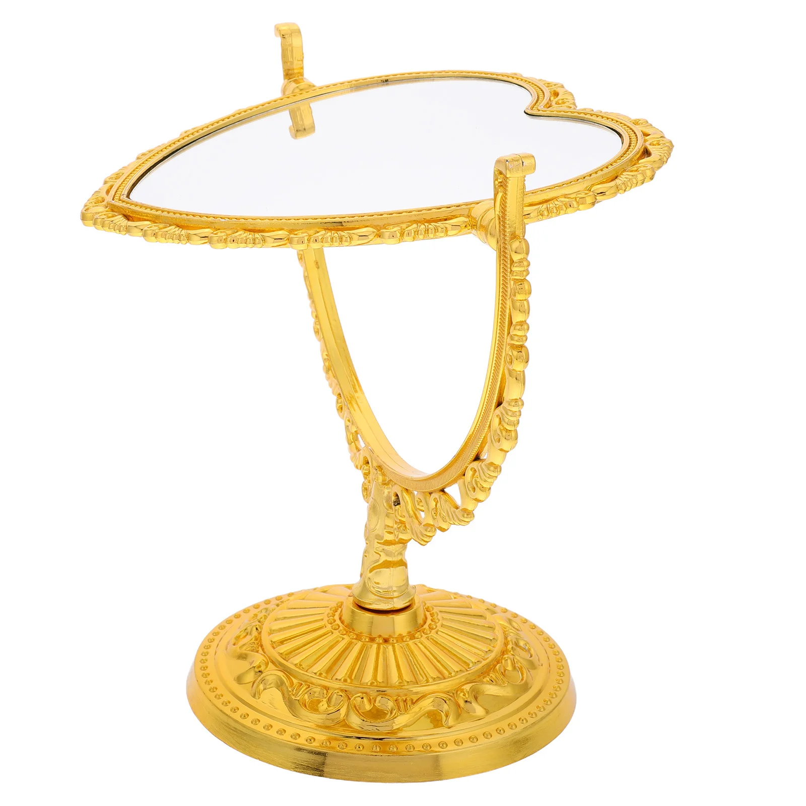 

Cute Mirror Vintage for Vanity Desk Heart Decor Hand Makeup Dresser Mirrors Bedroom