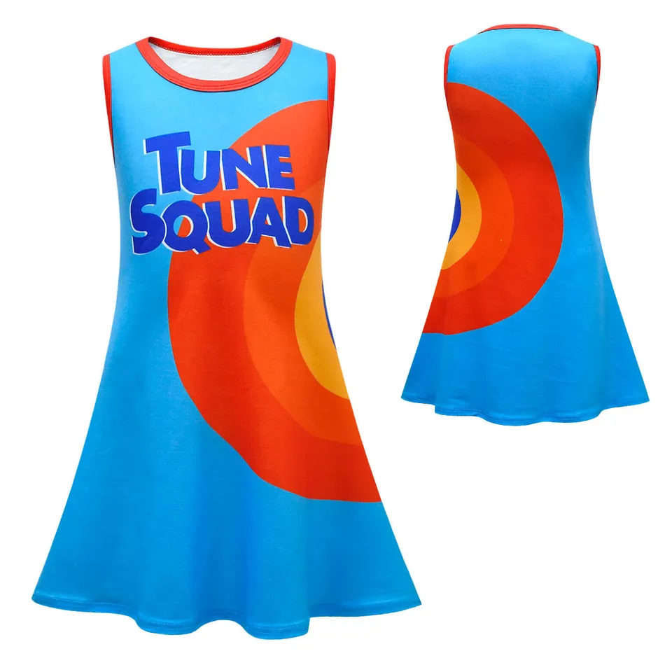 tune squad jersey dress Space Jam A New Legacy Tune Squad Jersey Dress Costume Mdium (8-10) Girls New