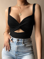 Sexy Women Sleeveless Short Crop tops Ladies Vest Casual Tank Top Women's Tube Top Female Black White