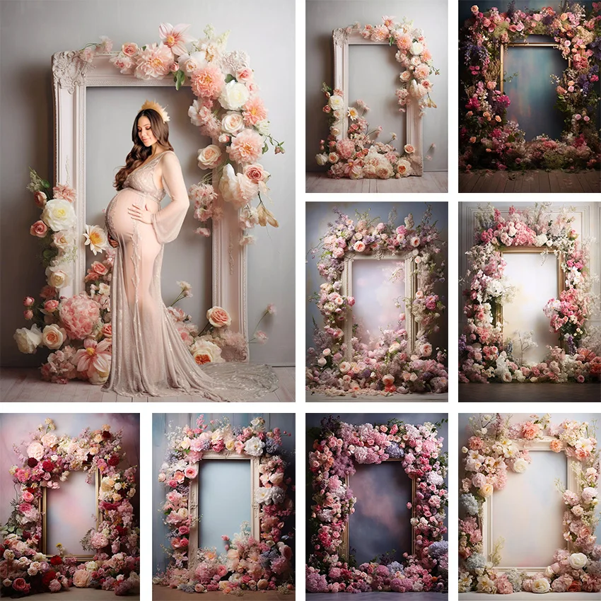 

Mehofond Photography Background Floral Frame Texture Wall Adult Birthday Wedding Maternity Portrait Decor Backdrop Photo Studio