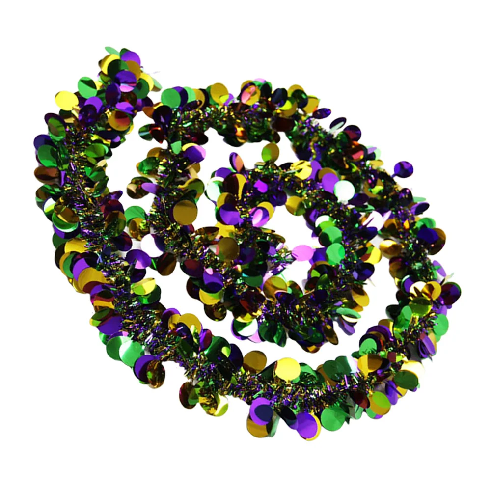 

Fringe Garland Green Tinsel Party Decoration For Mantle Window Wall Tree Indoor Outdoor Holiday Decorations Sparkling