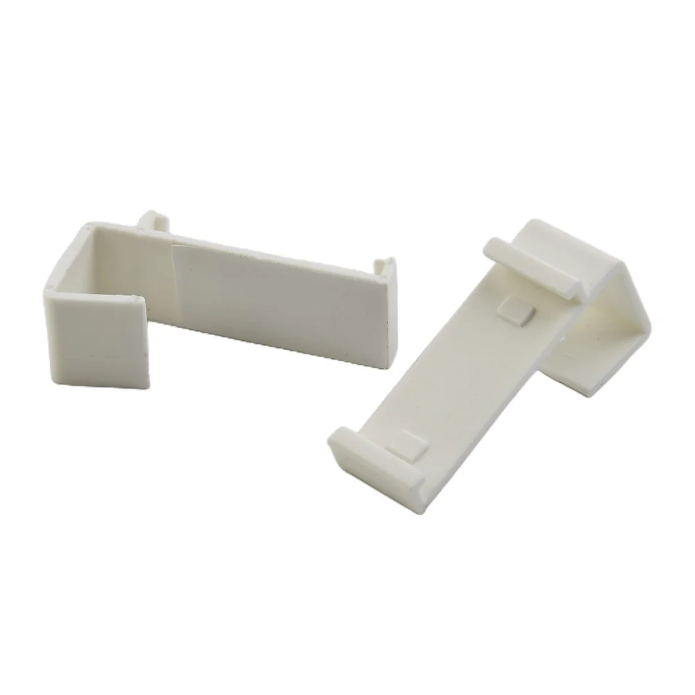 2-20pcs Plastic White Double Roller Blind Clamp Carrier Without Drilling Sash Door Holder Curtain