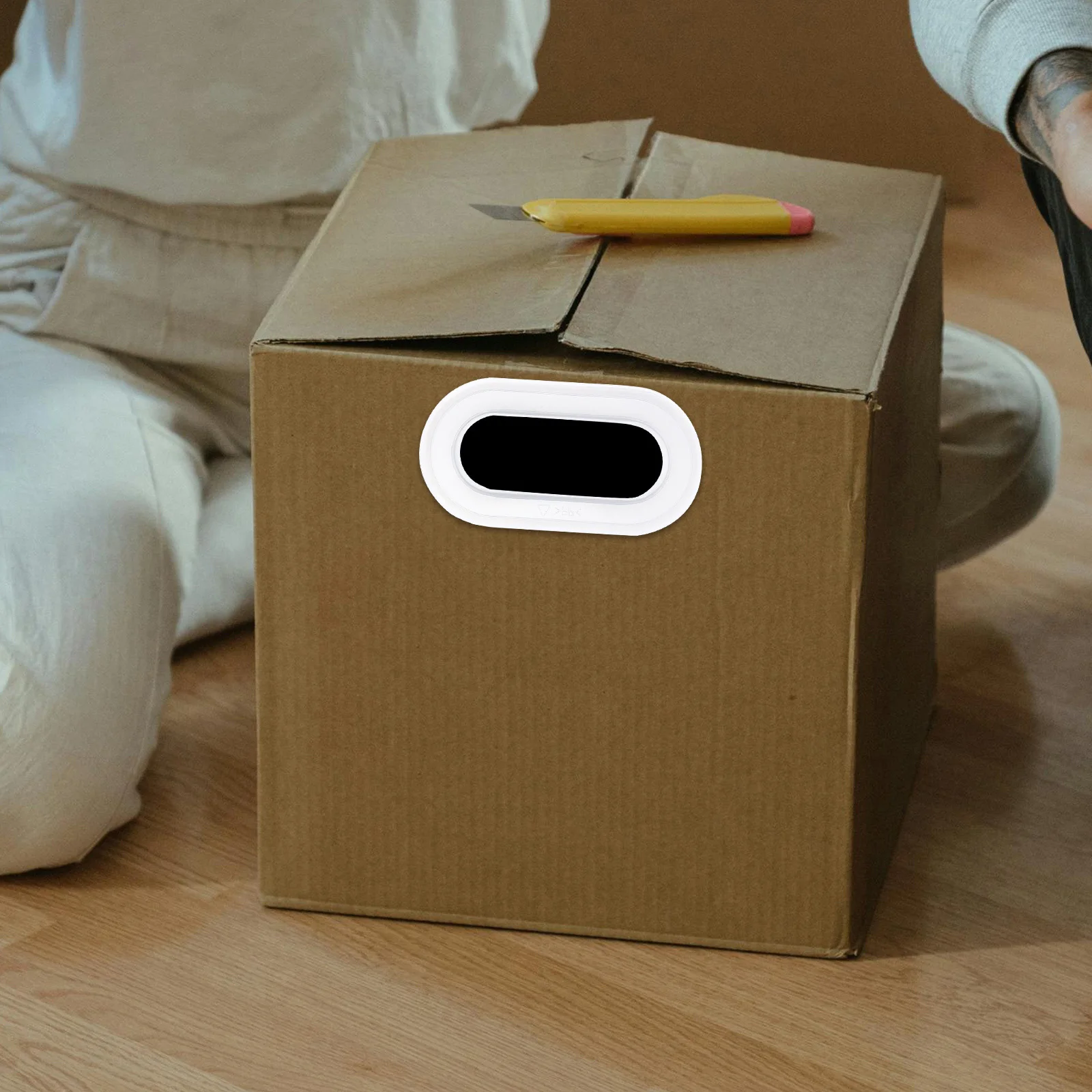 10pcs Plastic Carton Boxes Handles For Moving: Corrugated Box Handle Replacement Easy Install No Tools Diy Shipping Carrying