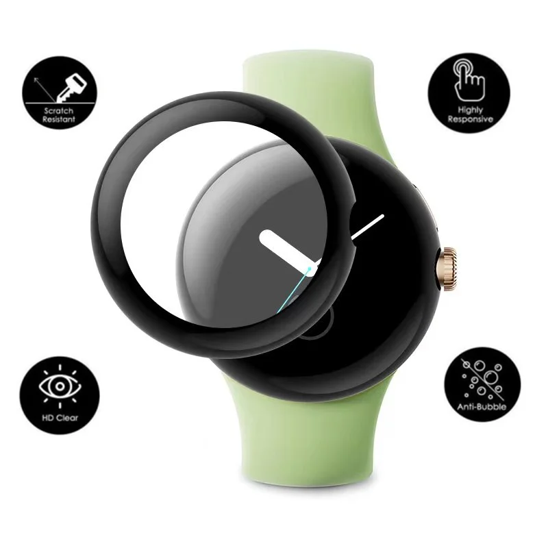 Защитная пленка для Google Pixel Watch, композитная пленка 3D для защиты экрана умных часов от царапин, защитные аксессуары, 3 шт.