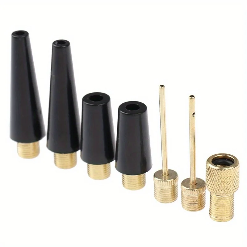 3/4pcs Nozzle Adapter Gym Ball Manual Hand Pump Needle Set Outdoor Soccer Volleyball Air Inflating Portable Multifunction Sports
