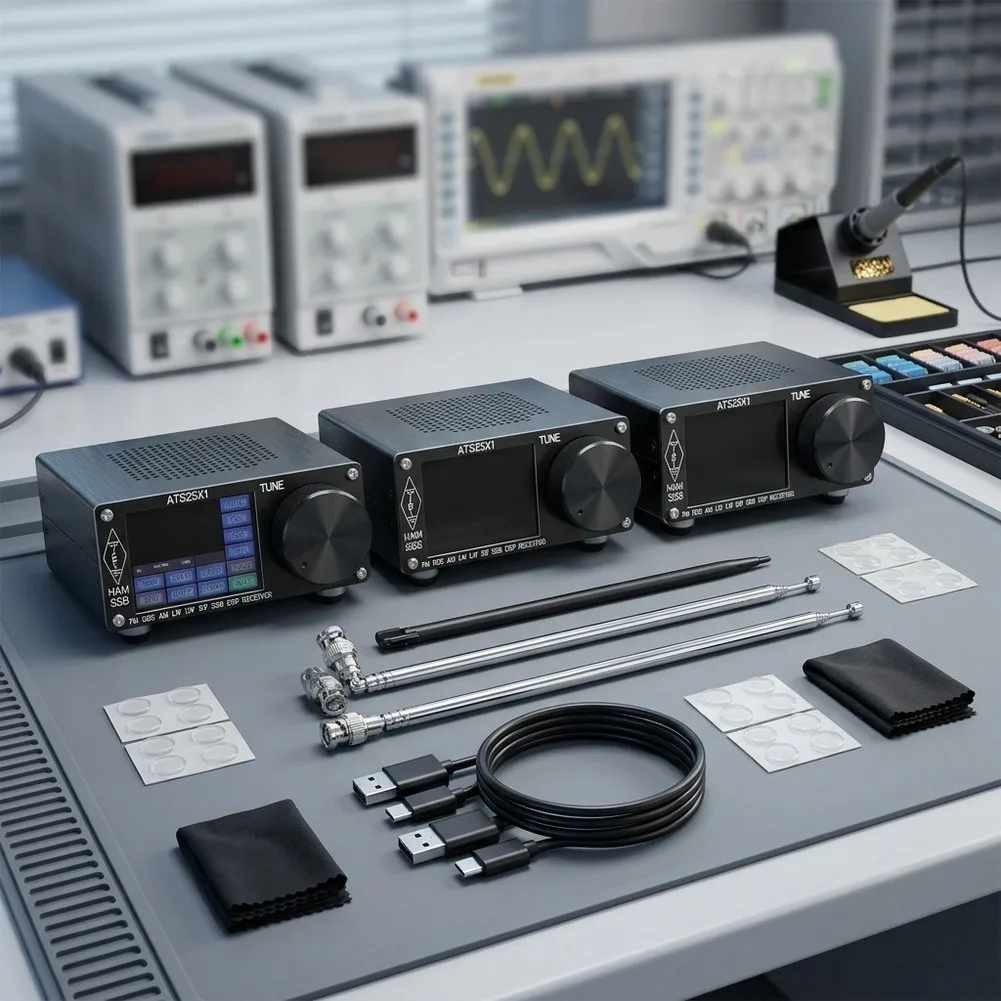ATS25X1 Multi-Band Radio Featuring 2.4-inch Touch Display for FM LW For MW SW and For SSB with Built-in Lithium Battery