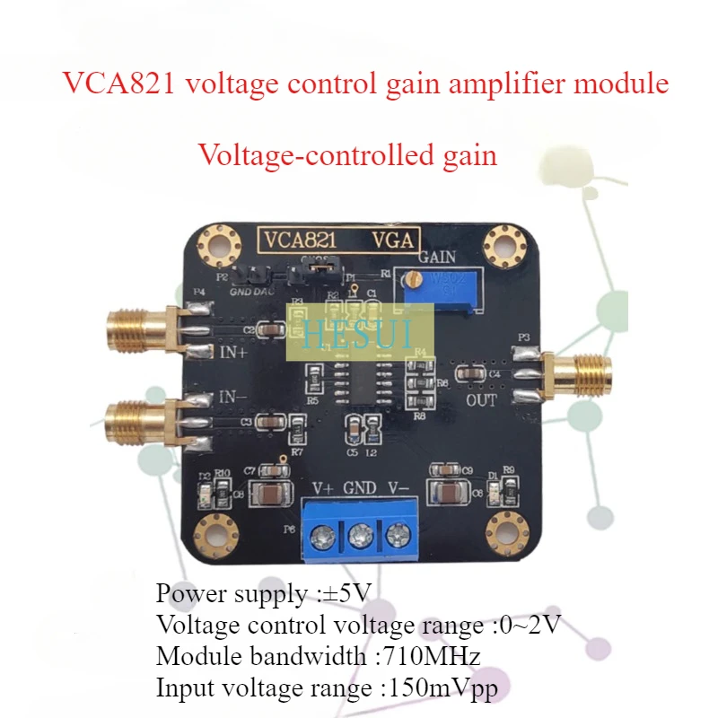 

VCA821 module voltage control program-controlled gain amplifier