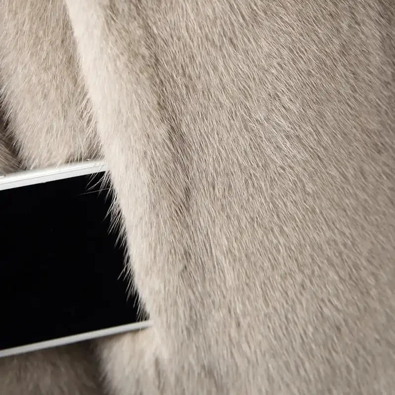 2025 novas mulheres inverno quente com capuz jaqueta imitação de pele de vison casaco feminino meados de longo casaco de pele de vison feminino oversized mãe inverno