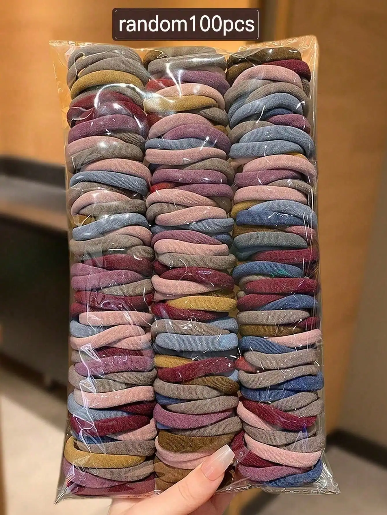 10/100/200Pcs/Bag Women Girls Elastic Hair Bands Baby Girls Lovely Srunchies Rubber Bands Women Hair Accessories Set