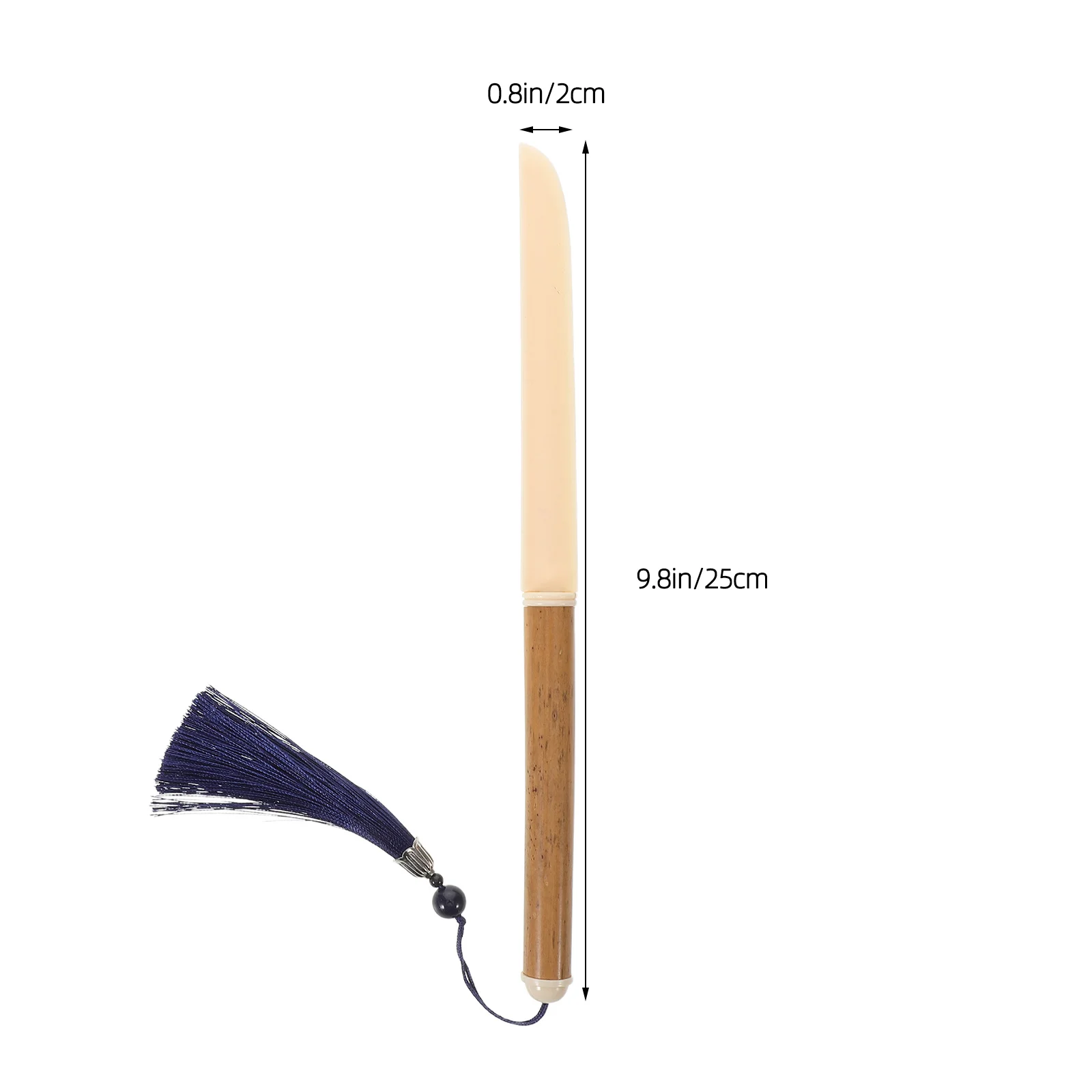 Sturdy Bamboo Xuan Paper Cutter for Calligraphy and Painting Portable Elegant Cutting Tool Paper Cuter Envelope Opener