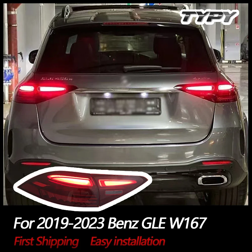 

Автомобильные фары для Benz GLE 2019-2023 W167, задний фонарь, проектор, задний фонарь, дневной свет, аксессуары для автомобиля