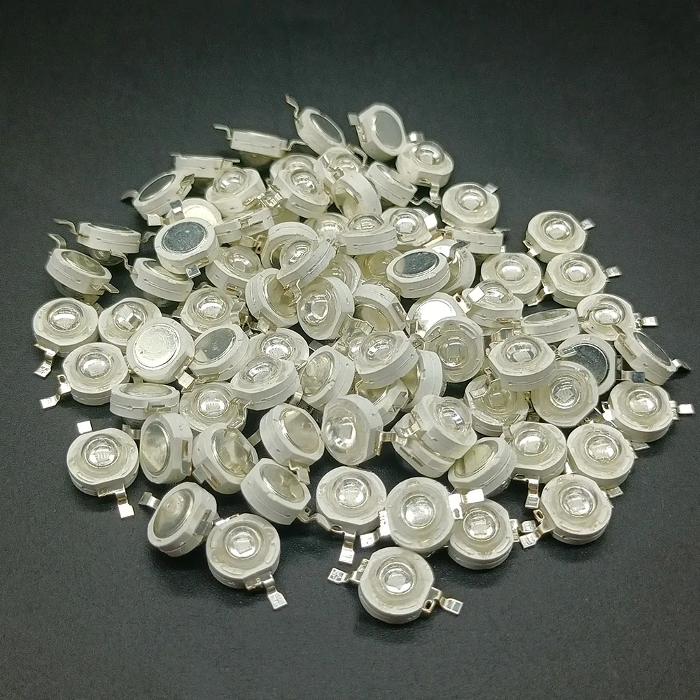 10 -1000 Pcs Real Full Watt 1W 3W High Power LED Lamp Bulb Diodes SMD 110-120LM LEDs Chip for 3W - 18W Spot Light Downlight