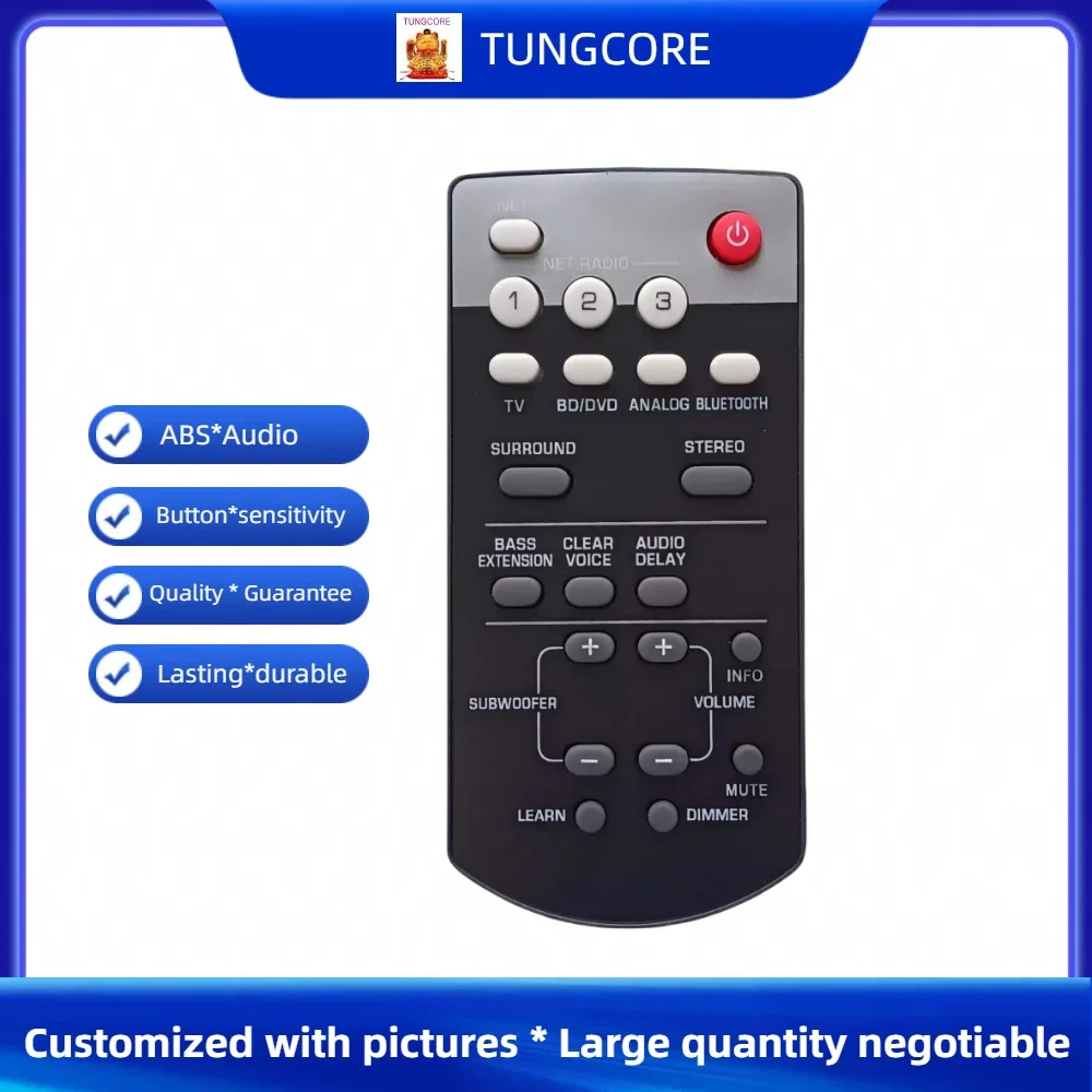 FSR76 ZU84640 control remoto reemplazado para Yamaha YAS-306 YAS 306 YAS306 sistema envolvente frontal MusicCast
