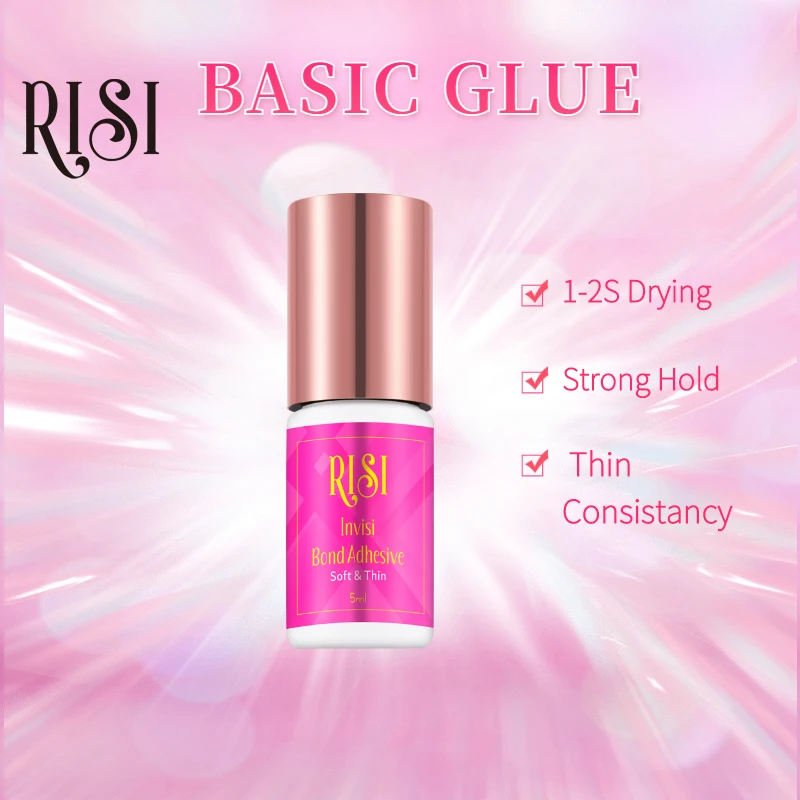 Free RISI Strong 7 Weeks 2s Fast Dry Glue For Eyelash Extension Glue Adhesive Low Irritating Low Odor Premium Eyelash Glue