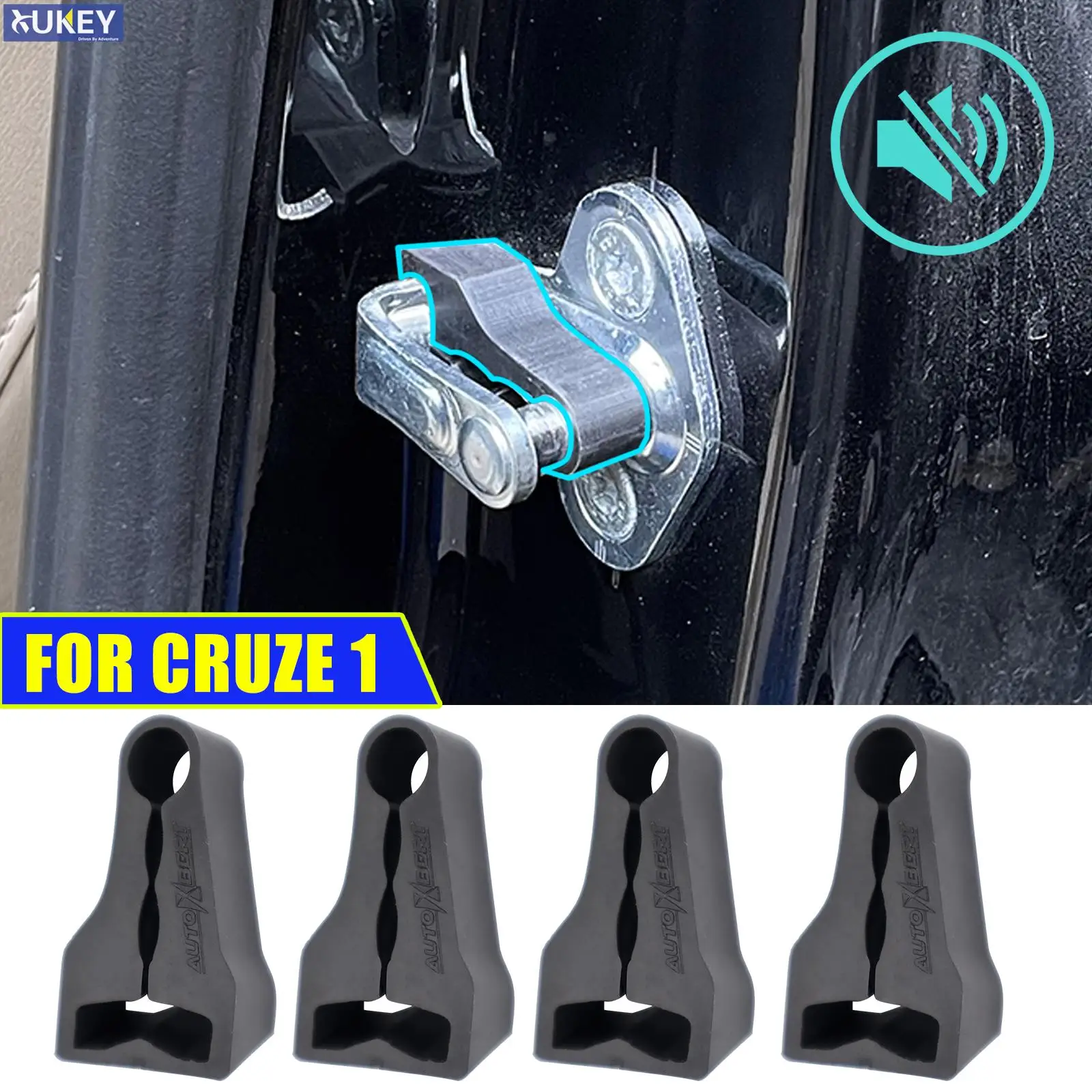 Car Door Lock Sound Deadener Damper Buffer For Chevrolet Cruze Trax Volt Orlando Cascada Rattling Screaks Noise Deaf