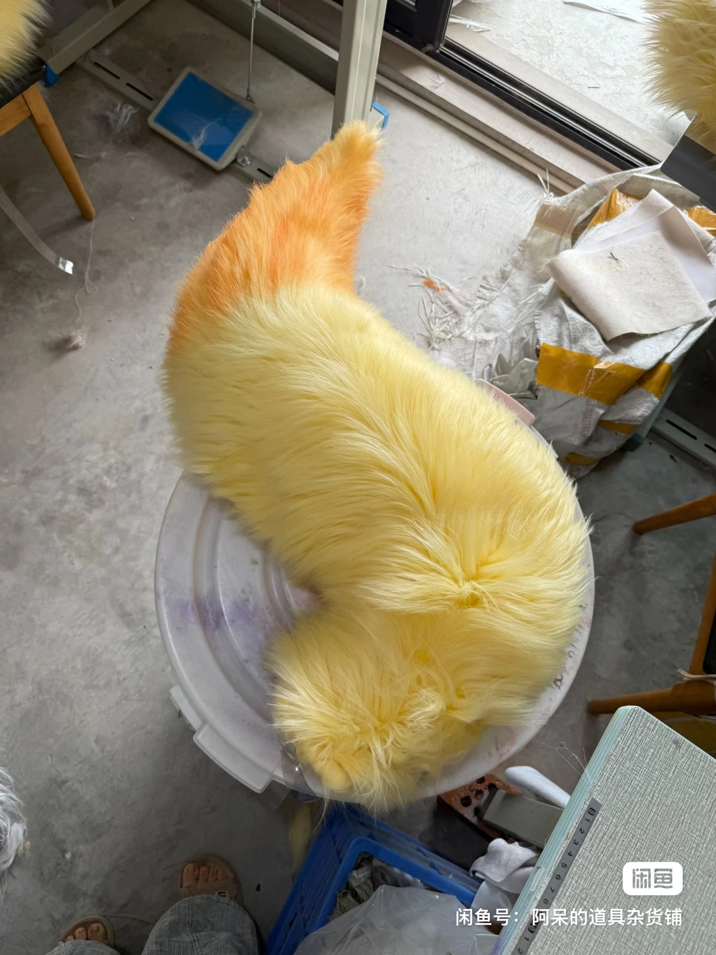 Game Honor of Kings Veera Fox Tail LOL Cosplay Prop Plush Tail for Halloween Carnival Party Accessories