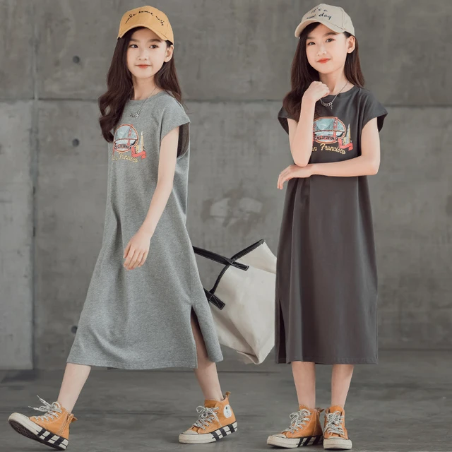 Girls grey maxi dress hotsell