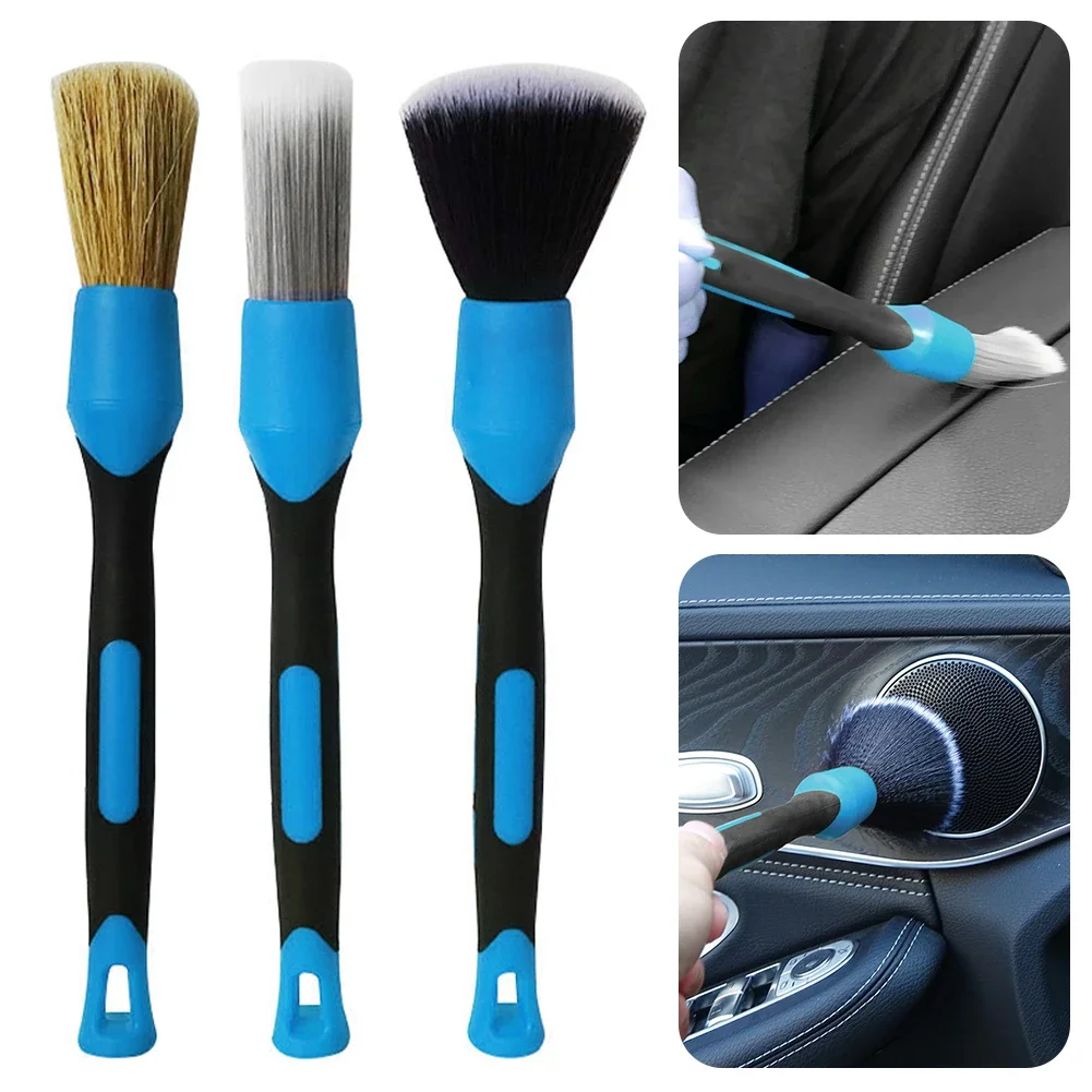 Universal Car Interior Detail Cleaning Brush 4 Styles Elbow Sweeping Tools Dashboard Air Outlet Wheel Rim Washing Brushes