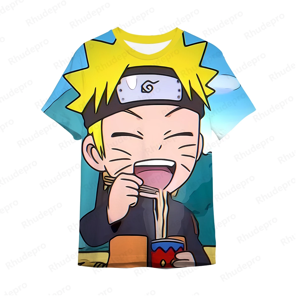 Abbigliamento bambini Naruto Y2k vestiti Hip Hop Uchiba Sasuke Trend camicie t-shirt 2024 regalo di alta qualità 100-5XL nuovo