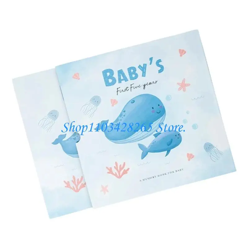 BABY Memory Book Journal Growth Growth Trastones First Word Photo Handprints G2te