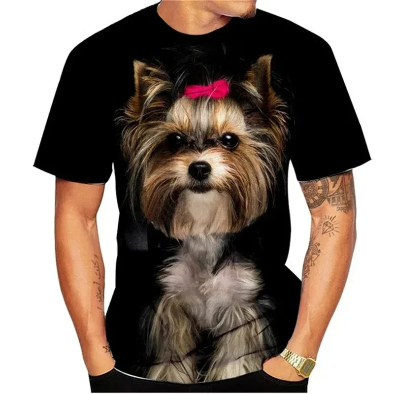 

Yorkshire Terrier Pet Dog 3D Print T-Shirts Streetwear Men Women Fashion Short Sleeve O-Neck T Shirt Kids Tees Tops Man Clothing