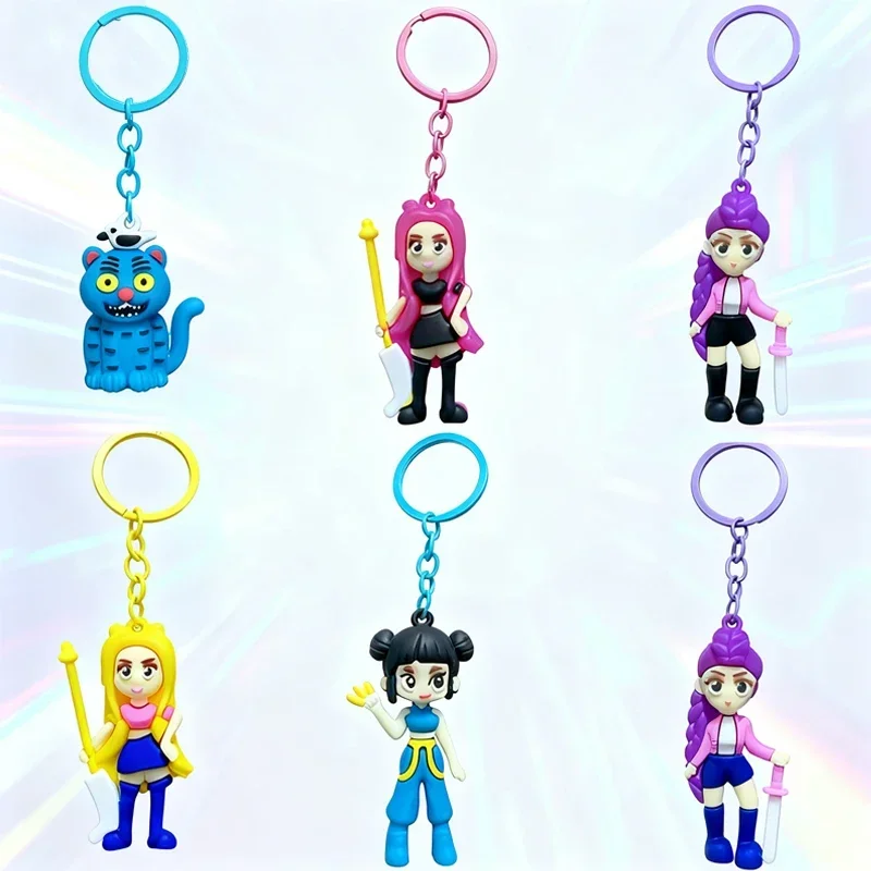 Kpop شيطان الصيادين هنتركس ساجا بنين الاكريليك سلاسل المفاتيح الساخن اكسسوارات مجوهرات رومي زوي ميرا بيع روحي Keyrings المشجعين الهدايا #1