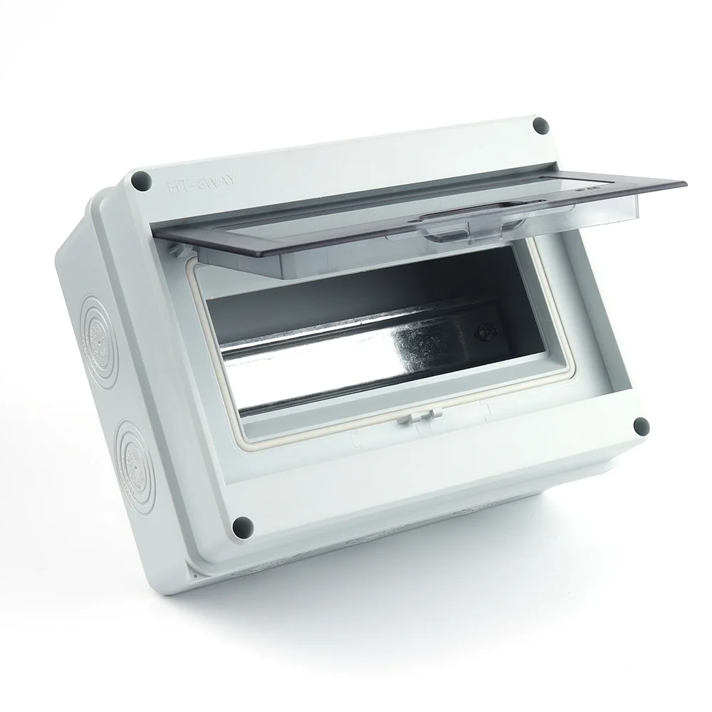 

Waterproof Distribution Box HT Series 5/8/12/15/18/24 Way Outdoor Electrical IP65 Junction Box ABS Plastic Enclosure Switch Box