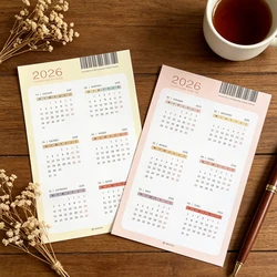 Fromthenon 2026 Calendar Stickers Traveller's Notebook Planner Journal Annual Calendar Stickers Office Stationery Supplies