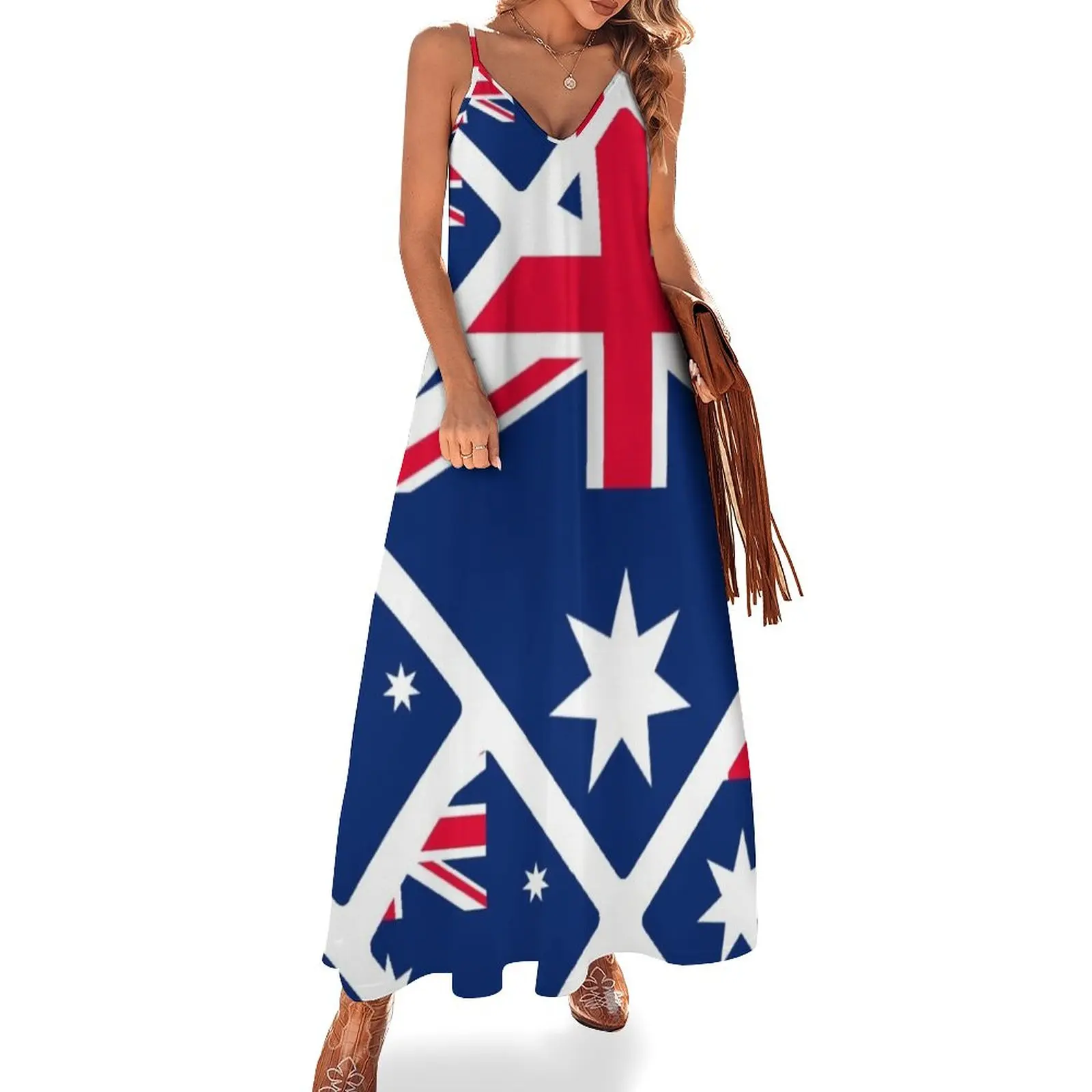 AUSTRALIAN FLAG Sleeveless Dress chic and elegant evening dress birthday dress for women luxury 2023