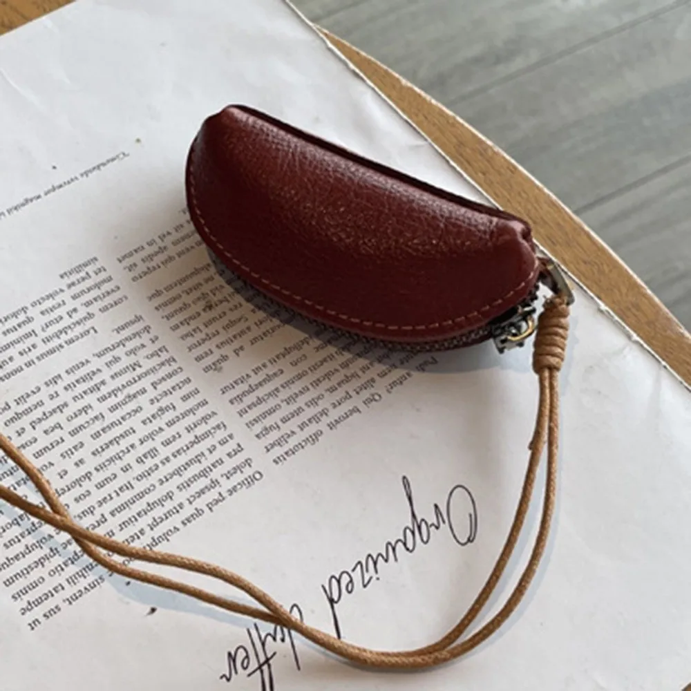 حقيبة مفاتيح السيارة العالمية جلد طبيعي متعدد الوظائف محفظة نسائية للعملات المعدنية الصغيرة مع الحبل منظم أحمر الشفاه حامل سلسلة المفاتيح النساء