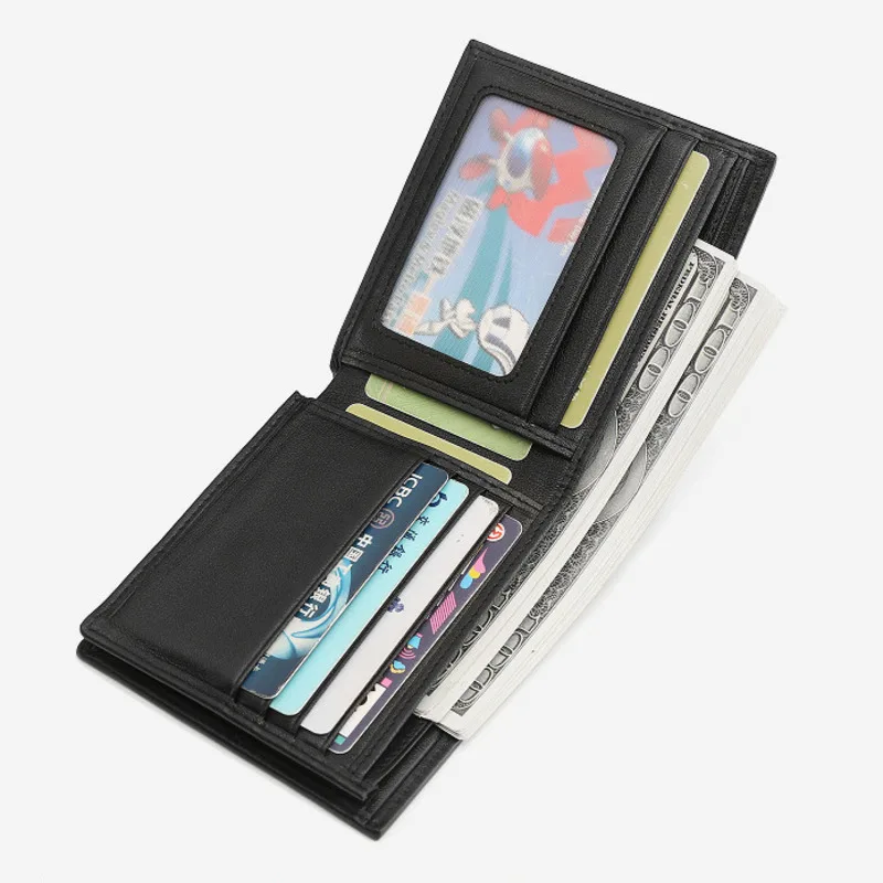 New Korean Fashion Crocodile Bag Real Genuine Men Genuine Leather Wallets Short Horizontal Leather Female Male Wallet Mens Purse