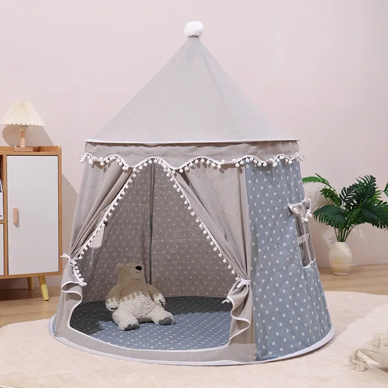 Grande tente tipi pour enfants, jouet pliant, château, maison de jeu, grande tente tipi, château de princesse, cadeaux d'extérieur pour enfants