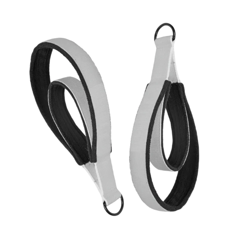 

Double Rings Strap, 1Pair Pilates Yoga Double Rings Belt Fitness Equipment Strap for Gym Double Rings Yoga Pilates Strap