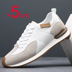 Sneakers Men Elevator Shoes Height Increased 5cm Shoes For Men Tennis Sports Shoes Man Invisible Height Increasing Shoes