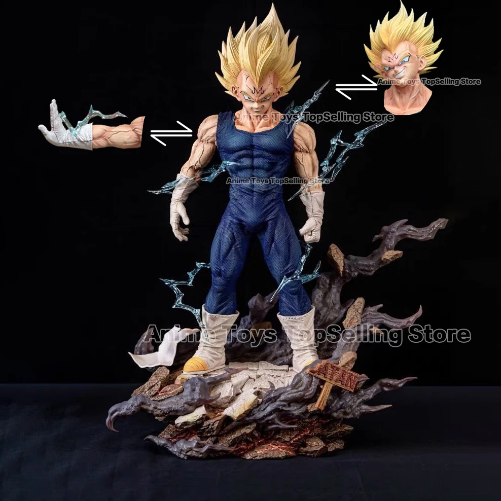 33cm Anime Dragon Ball Z Figure Majin Vegeta Figurine mani e testa sostituibili Action Figures in PVC collezione modello giocattoli regali