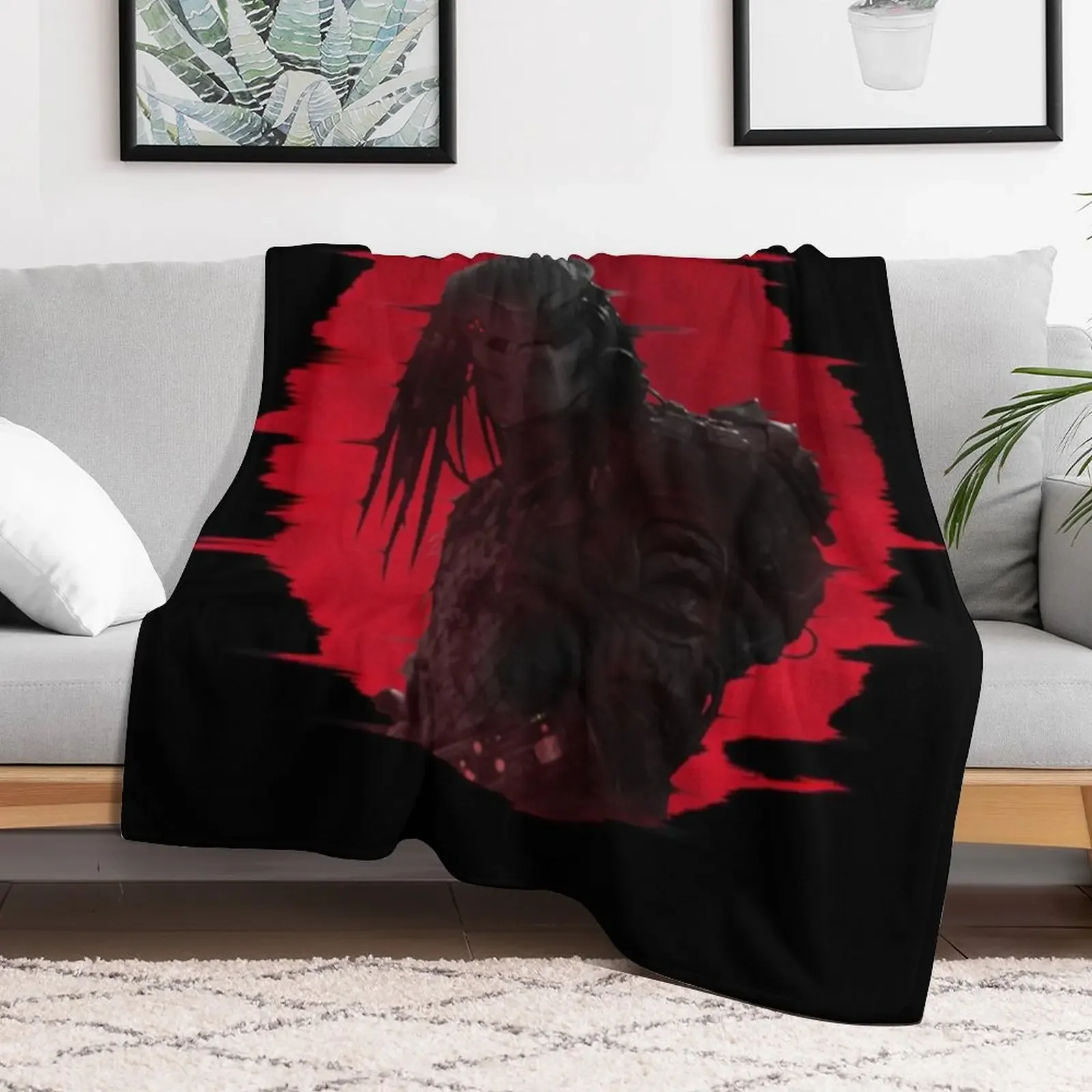 HUNTER UNDER A BLOOD RED SKY SHIRT Throw Blanket sofa bed Blankets Sofas Of Decoration Blankets