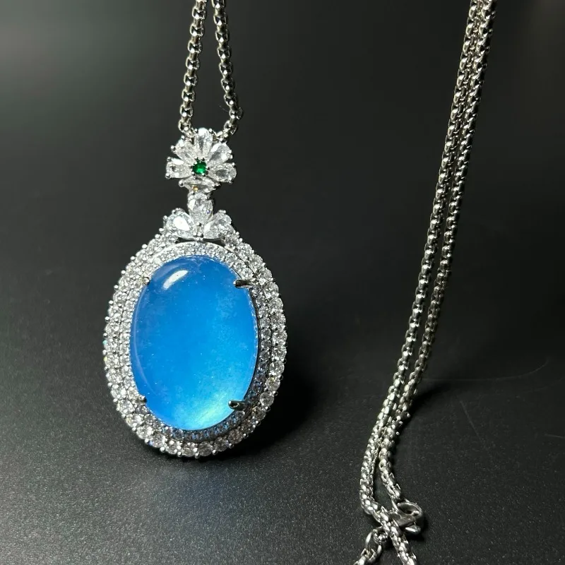 

Кулон с поверхностью яйца из натурального кварца и нефрита, новый антикварный женский кулон с ручной полировкой