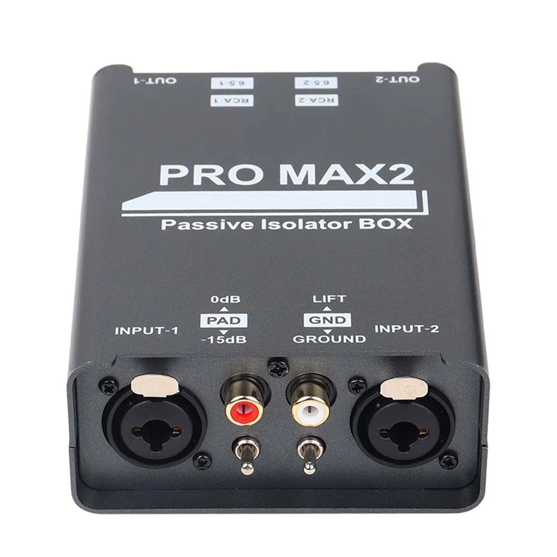 

Двусторонний аудиоизолятор Устройство шума звукового тока XLR 6,5 Изолятор лотоса Микшер Прямая трансляция-AU47